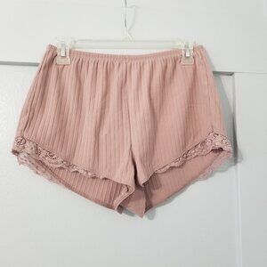 Lace Lounge Shorts - Dusty Rose (PS) - GARAGE